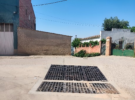 Estat actual de la reixa de recollida d'aiges pluvials