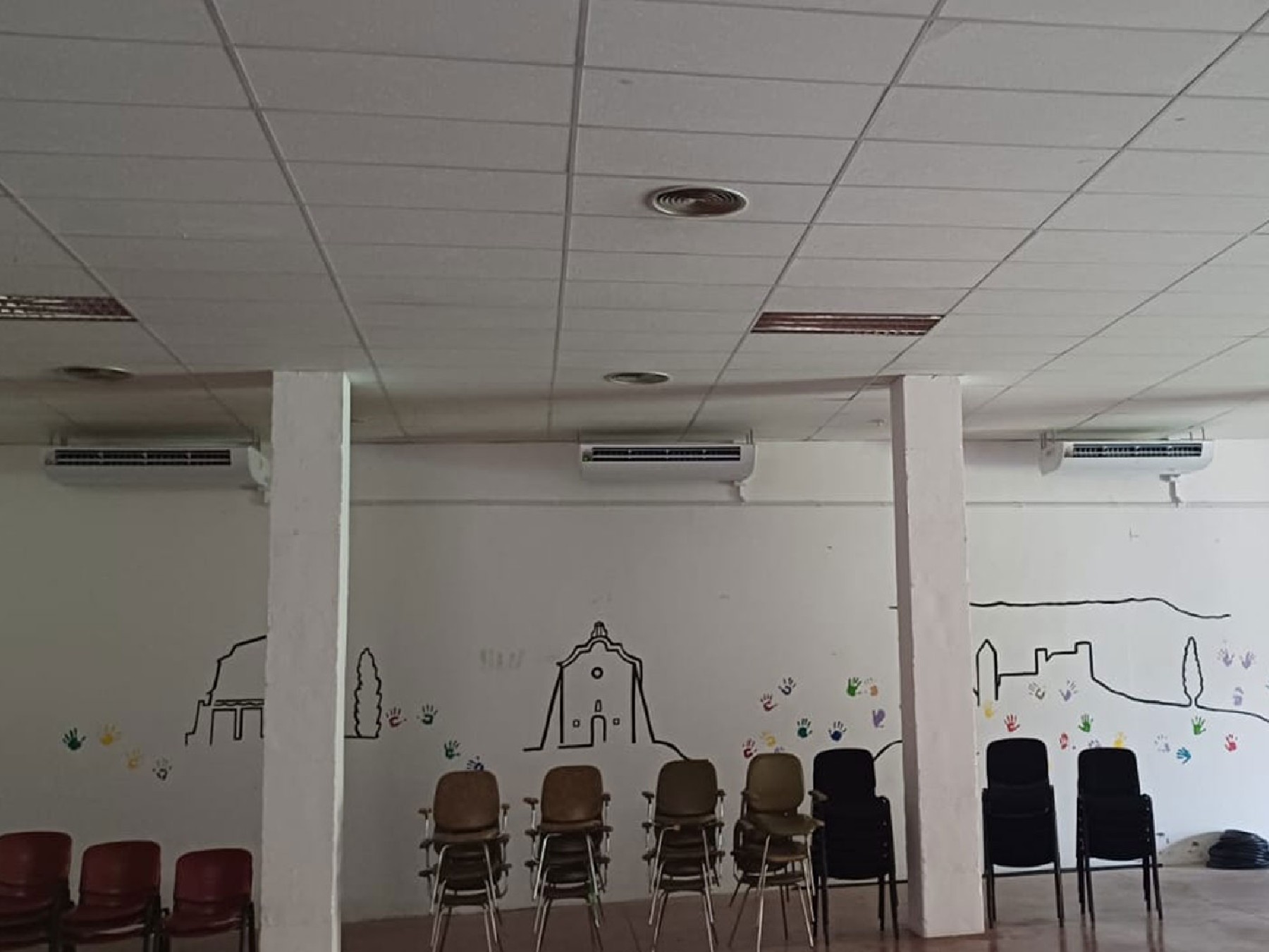 Mquines d'aire a la Sala del ball