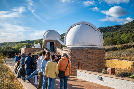 Visitants al Parc de Telescopis