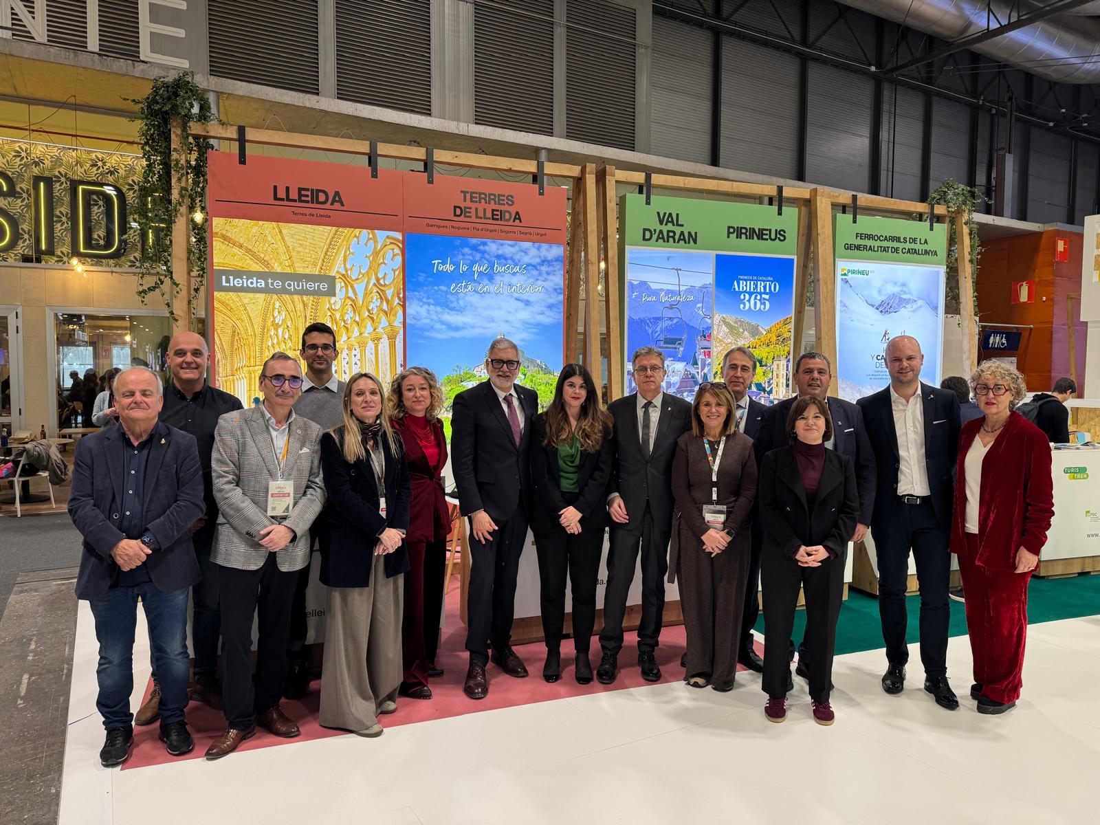 Alguns dels representants institucionals de Lleida a FITUR 2026