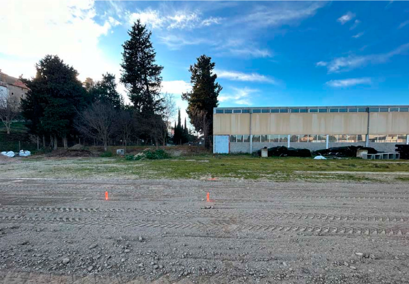 Emplaçament dels futurs vestidors